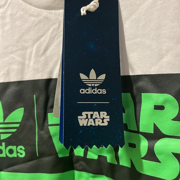 Adidas Yoda Star Wars Box Logo T Shirt new Mens Size XL - Picture 3 of 5